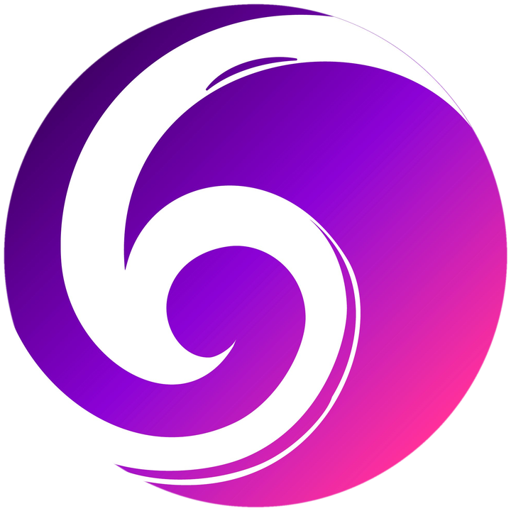 The Sixth Wave mark — a numeral six formed from a wave